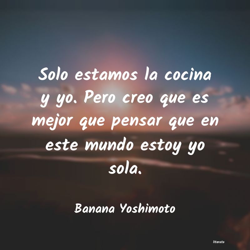 frases de Banana Yoshimoto