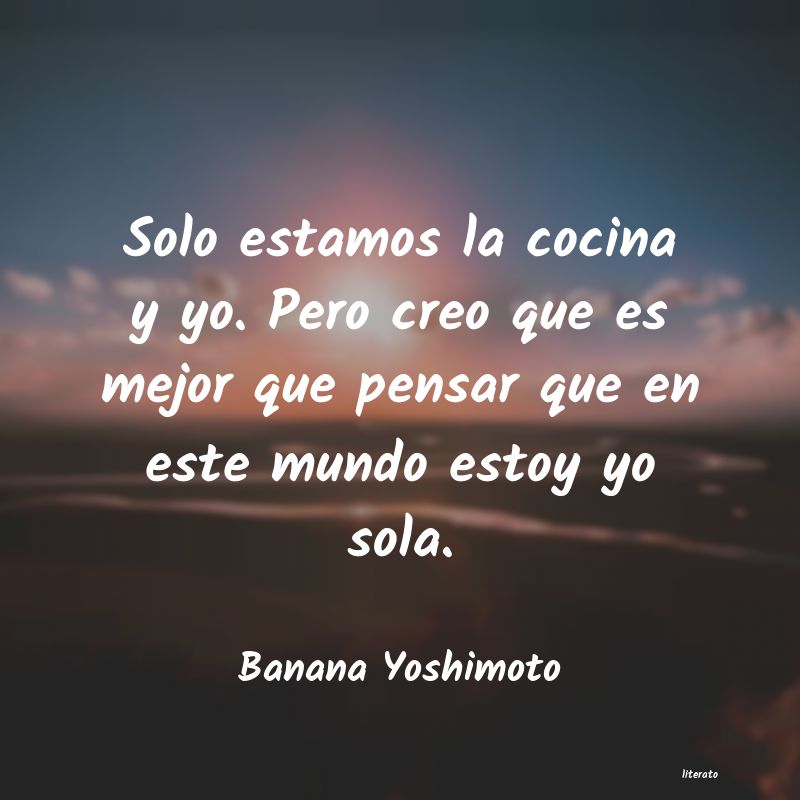 Frases de Banana Yoshimoto