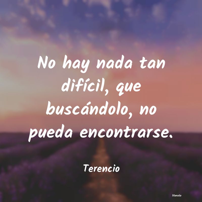 Frases de Terencio