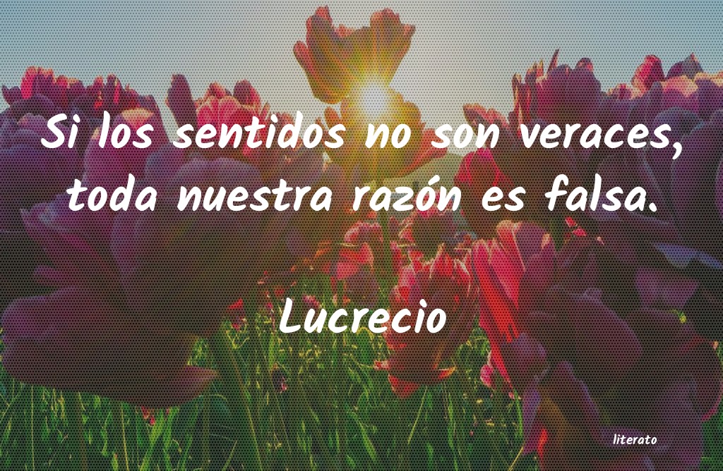 Frases de Lucrecio