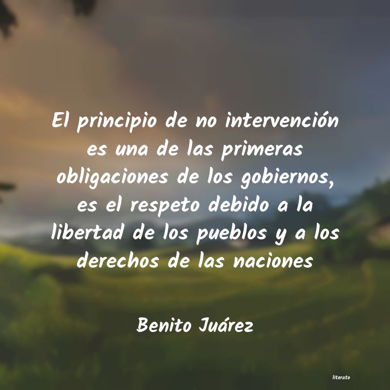 Frases de Benito Juárez