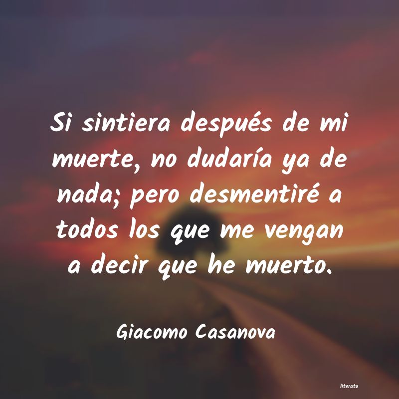 Frases de Giacomo Casanova