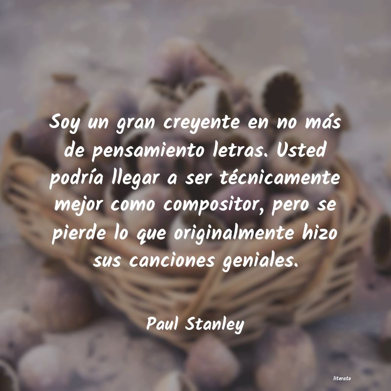 Frases de Paul Stanley