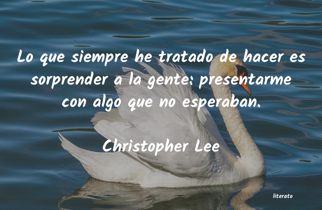 frases de Christopher Lee