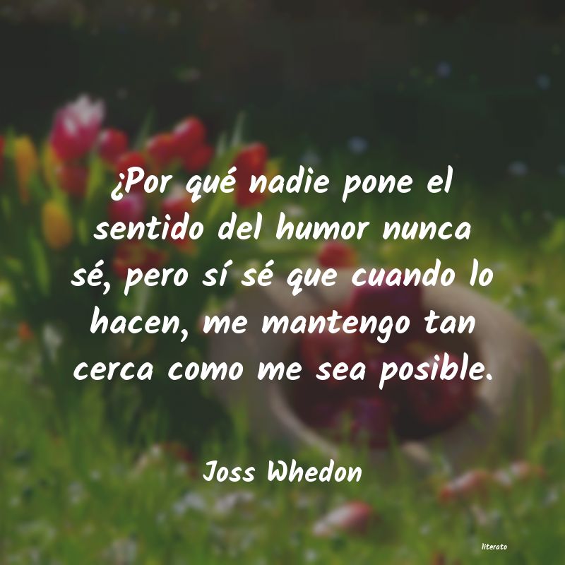 frases de Joss Whedon