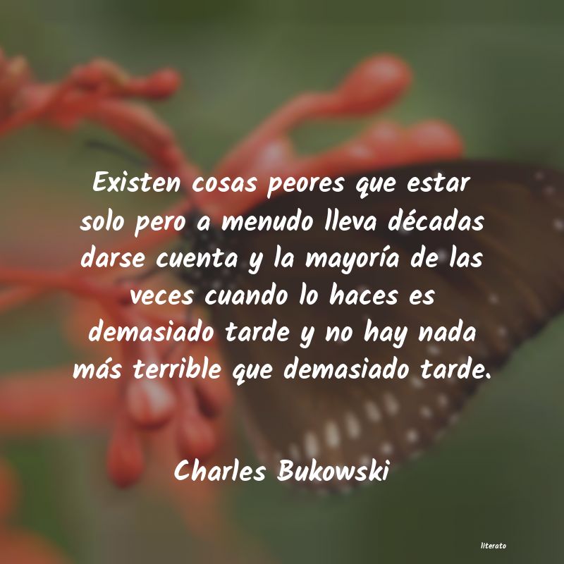 frases de Charles Bukowski