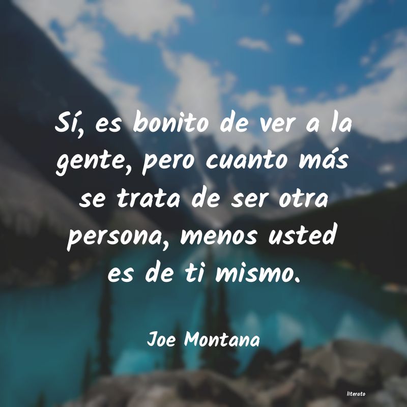 frases de Joe Montana