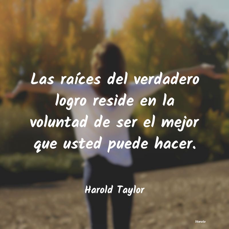 Frases de Harold Taylor