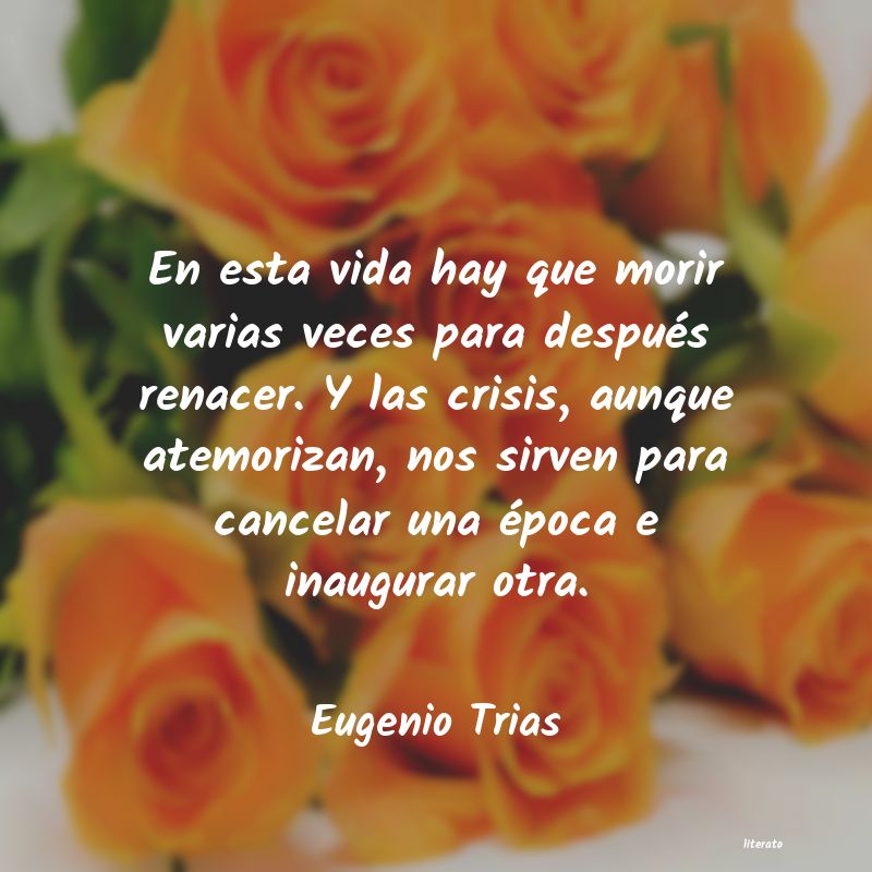 frases de Eugenio Trias