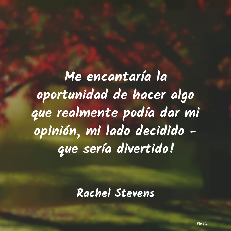 Frases de Rachel Stevens