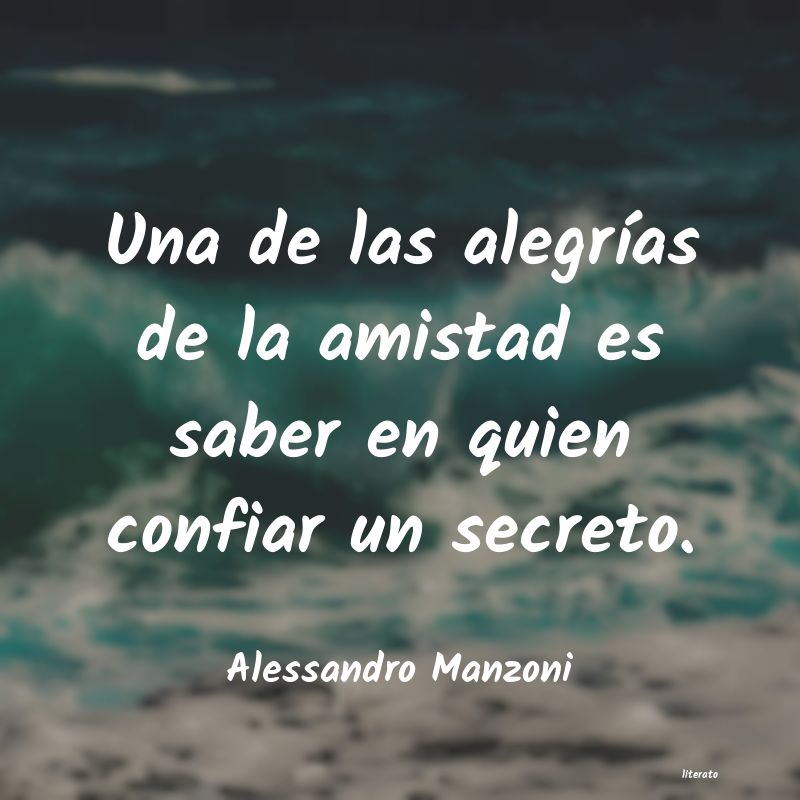 Frases de Alessandro Manzoni