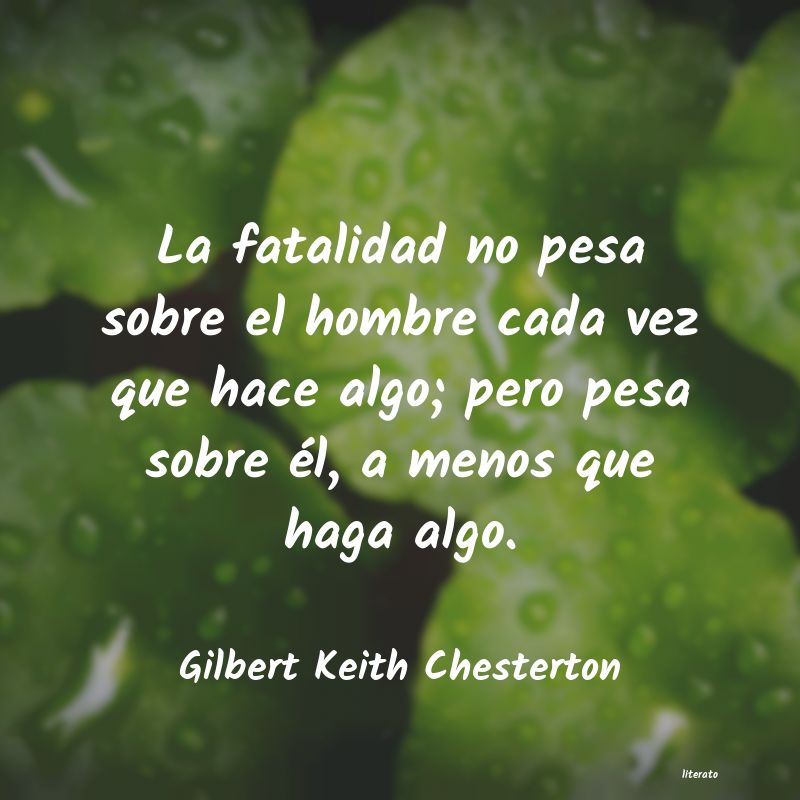 Frases de Gilbert Keith Chesterton