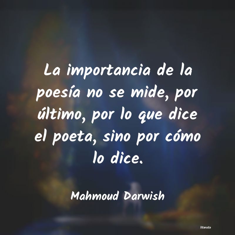 frases de Mahmoud Darwish