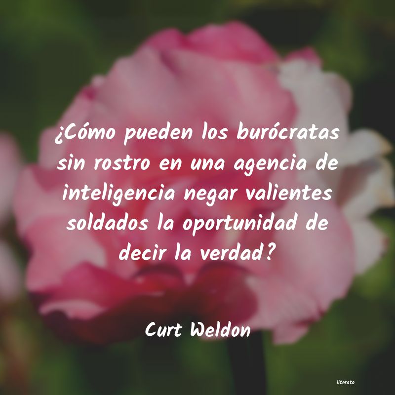 Frases de Curt Weldon