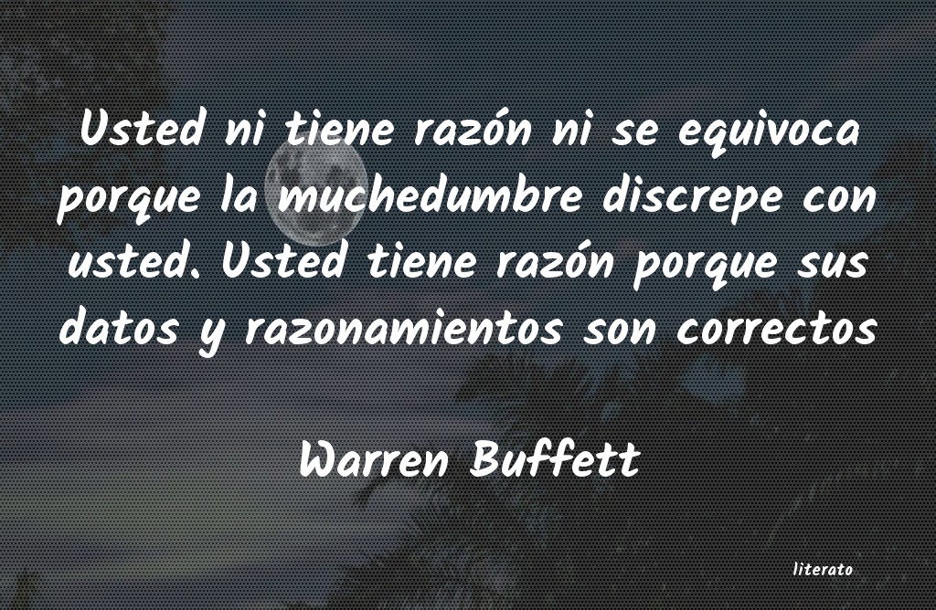 frases de Warren Buffett