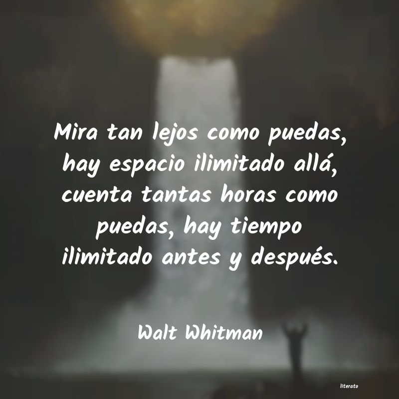 frases de Walt Whitman