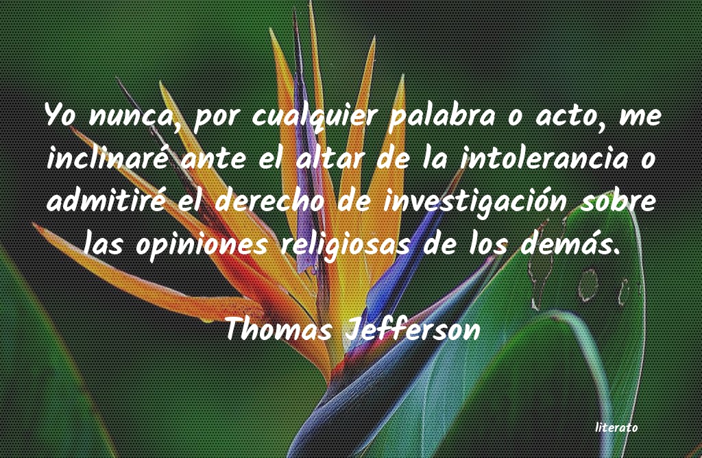 Frases de Thomas Jefferson