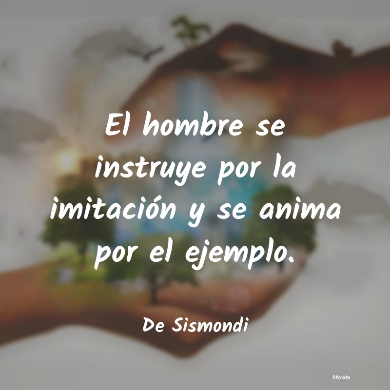 frases de De Sismondi