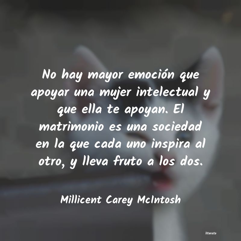 Frases de Millicent Carey McIntosh