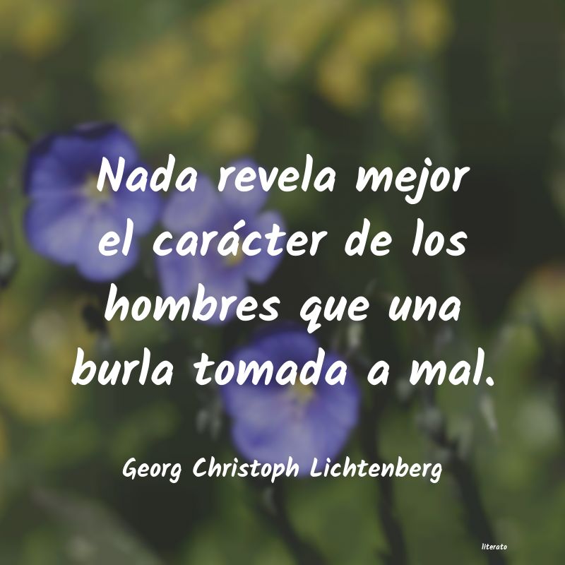 Frases de Georg Christoph Lichtenberg