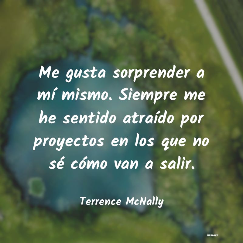 frases de Terrence McNally