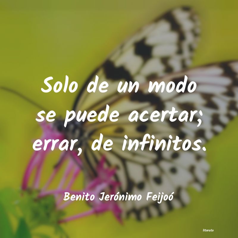 frases de Benito JerÃ³nimo FeijoÃ³