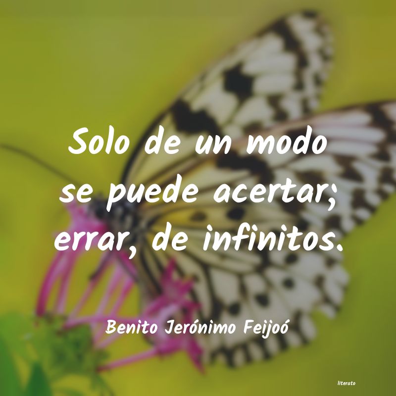 Frases de Benito Jerónimo Feijoó