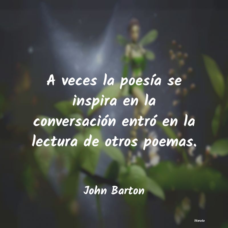 Frases de John Barton