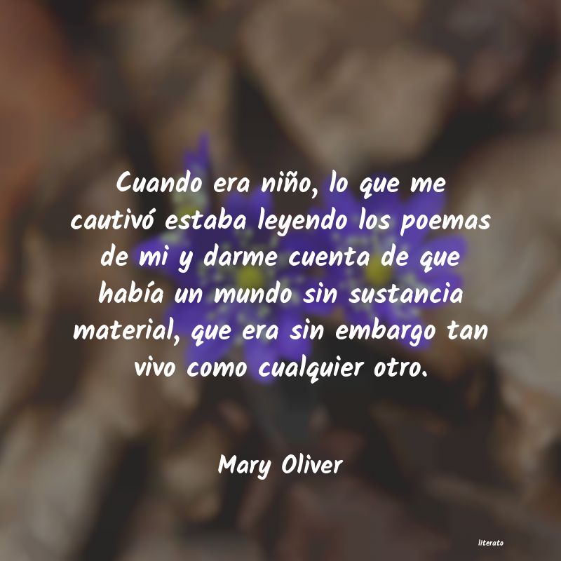 Frases de Mary Oliver