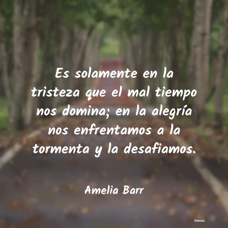 Frases de Amelia Barr