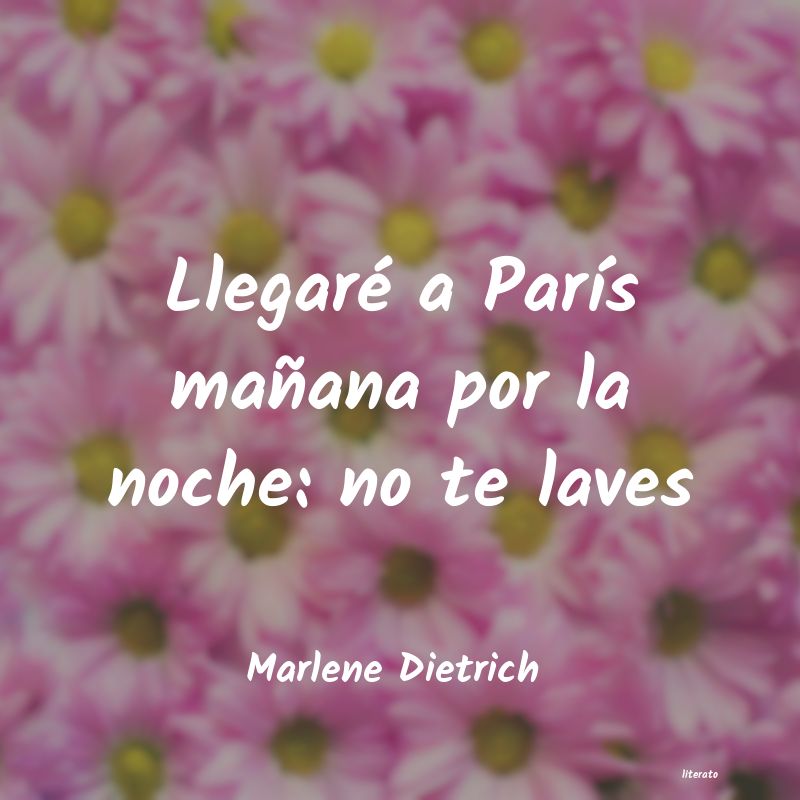 Frases de Marlene Dietrich