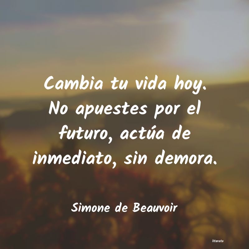 frases de Simone de Beauvoir