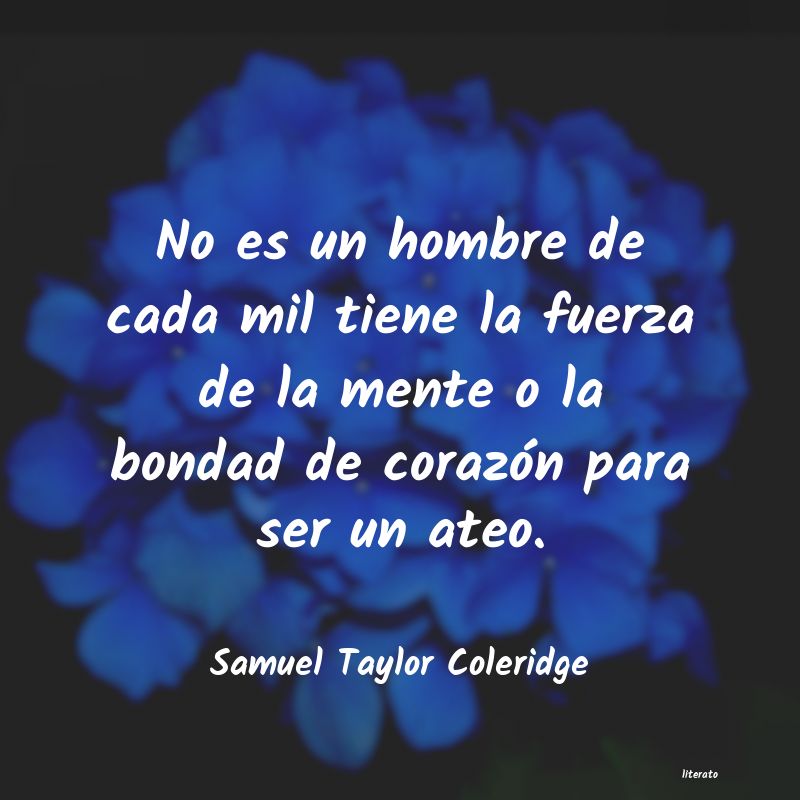 Frases de Samuel Taylor Coleridge