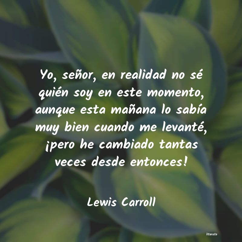 frases de Lewis Carroll