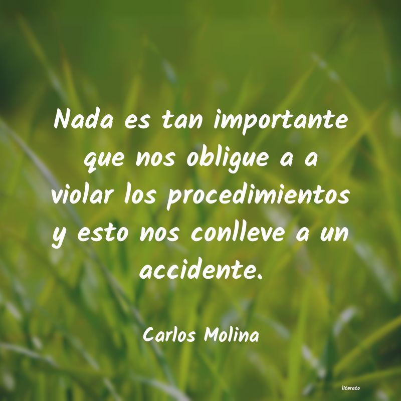 frases de Carlos Molina