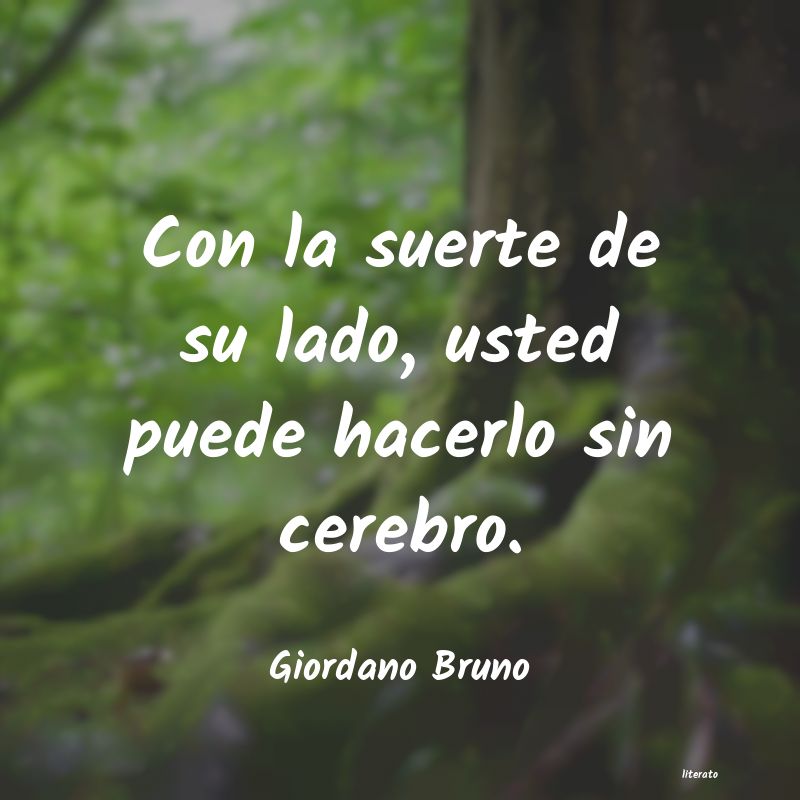 frases de Giordano Bruno