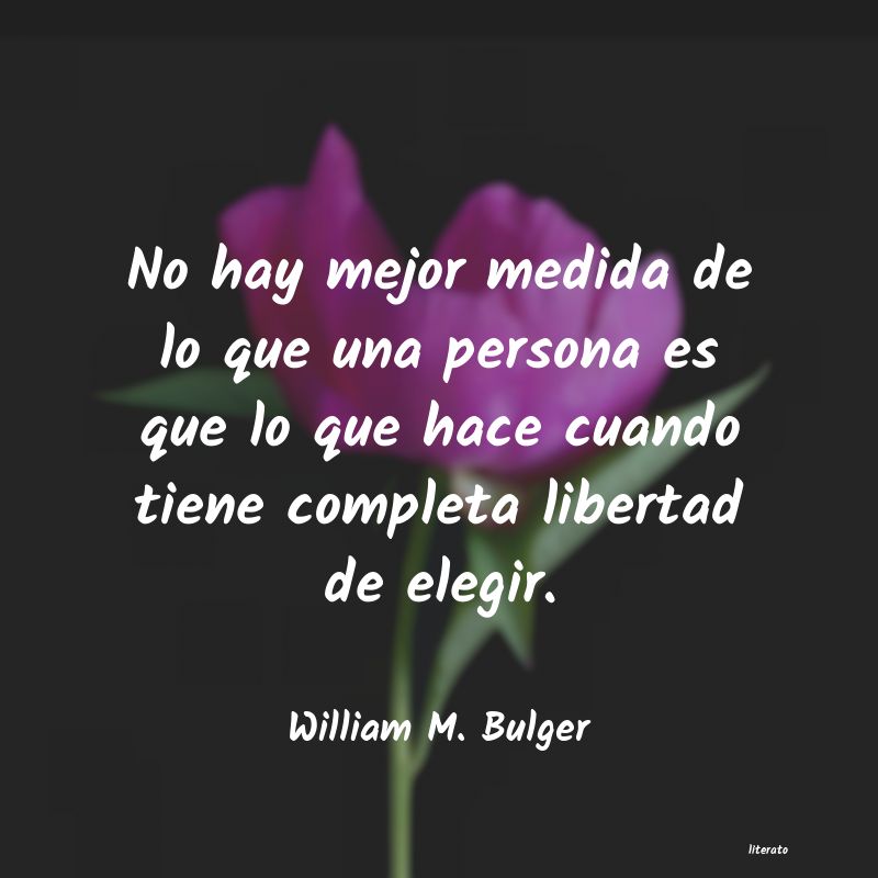 Frases de William M. Bulger