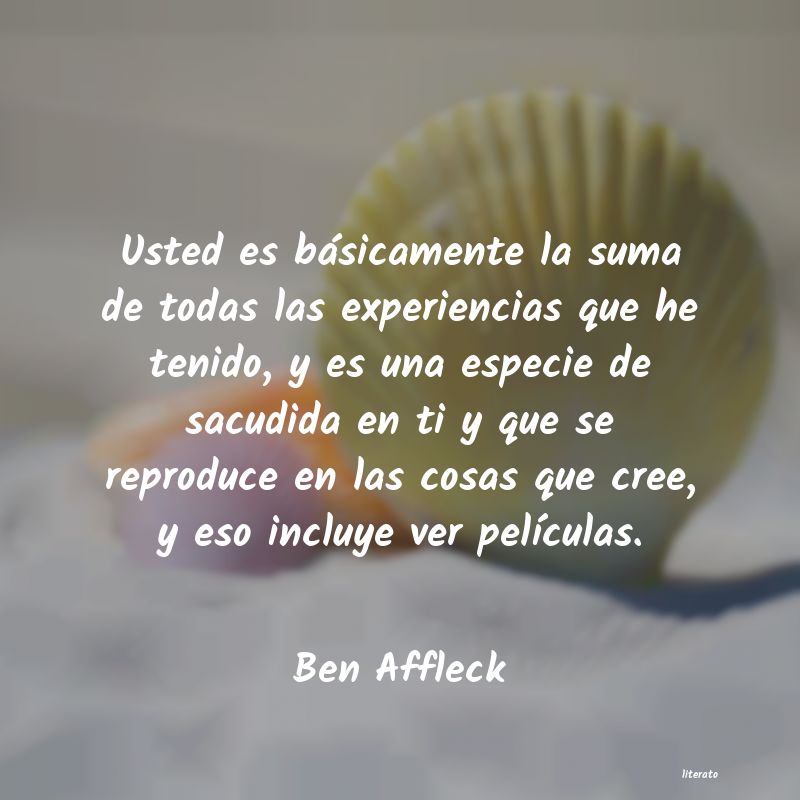 Frases de Ben Affleck