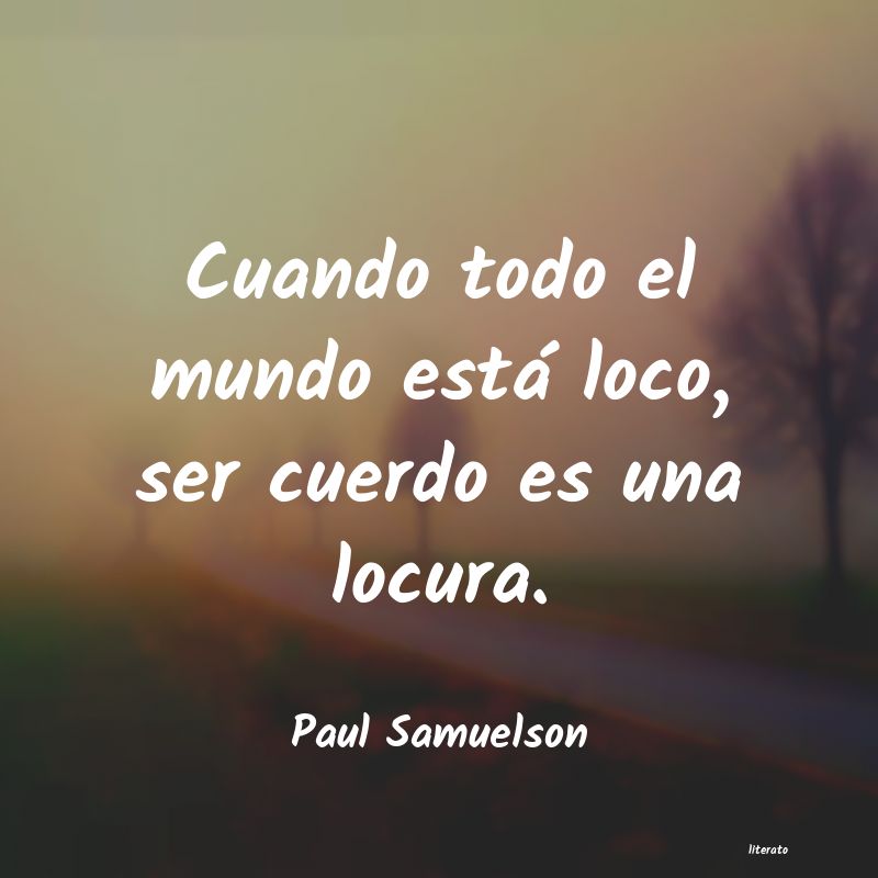 Frases de Paul Samuelson