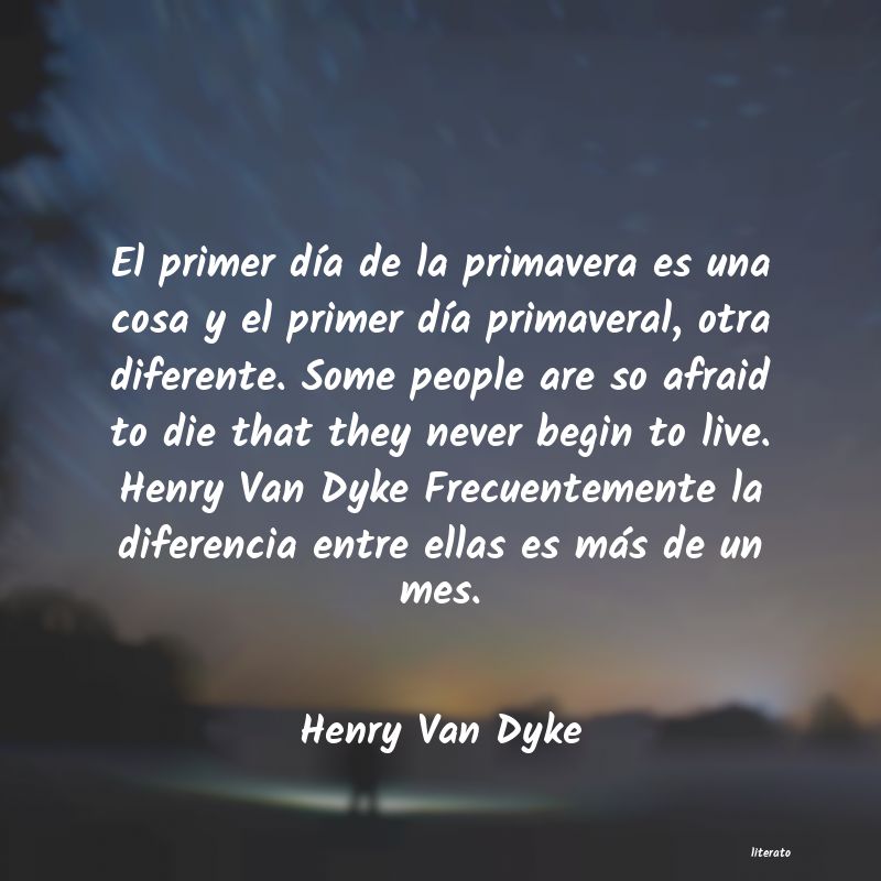 Frases de Henry Van Dyke