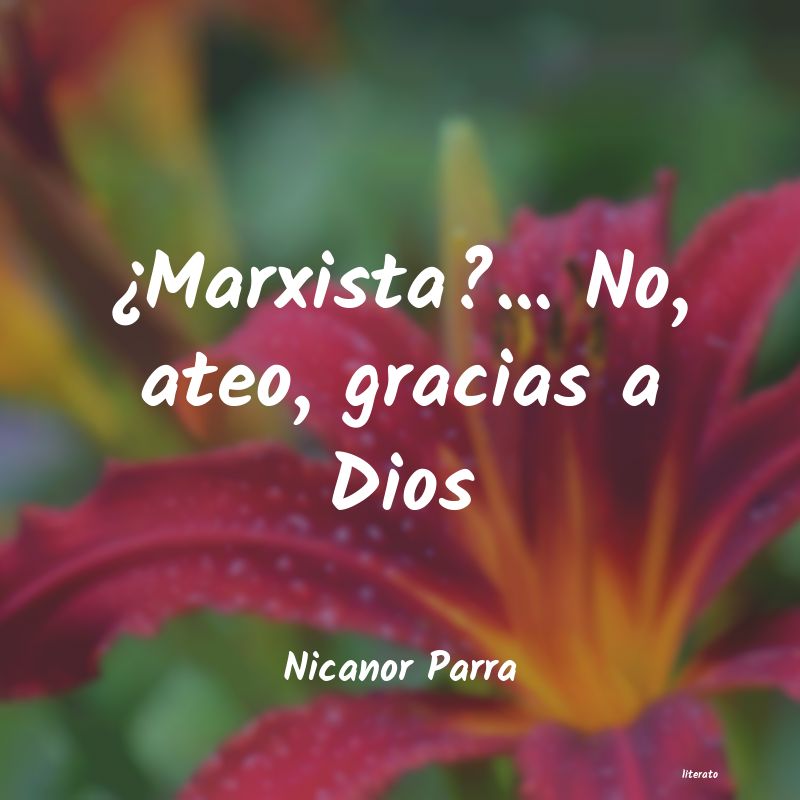 frases de Nicanor Parra