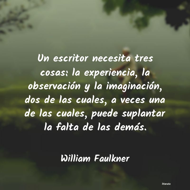 Frases de William Faulkner