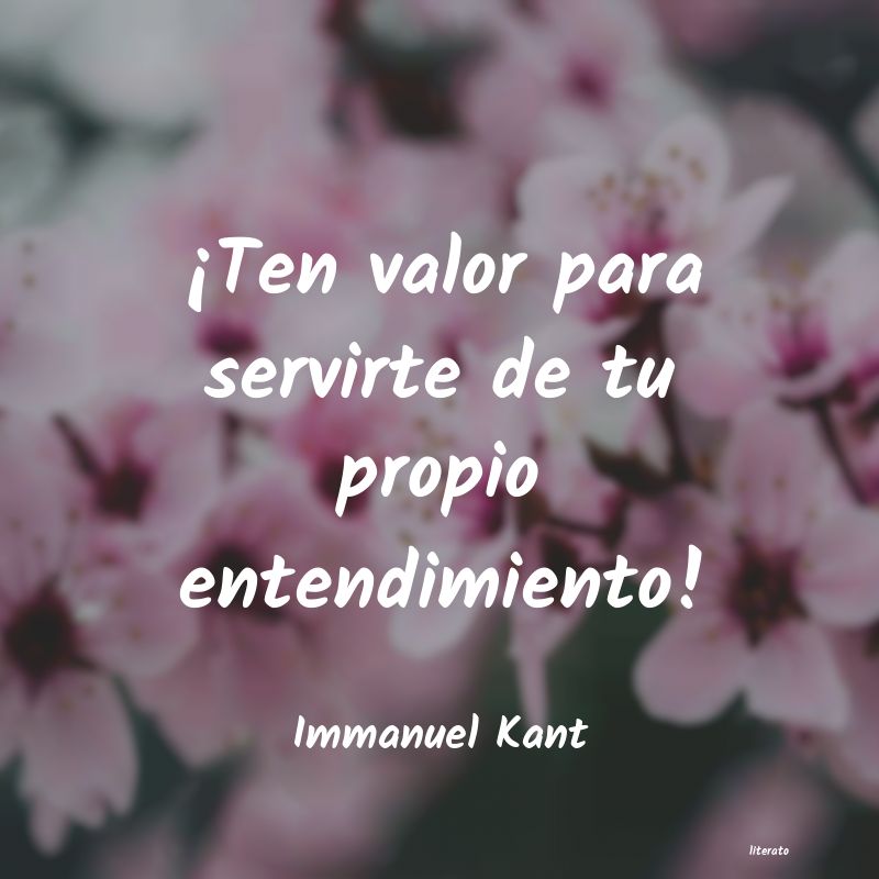 Frases de Immanuel Kant