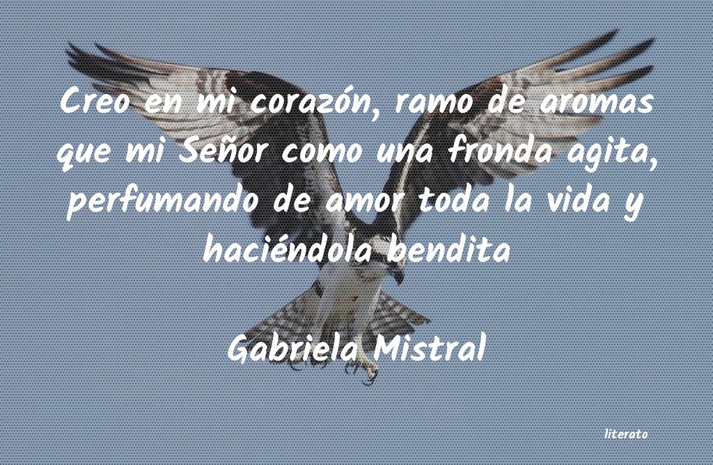 bondad de gabriela mistral