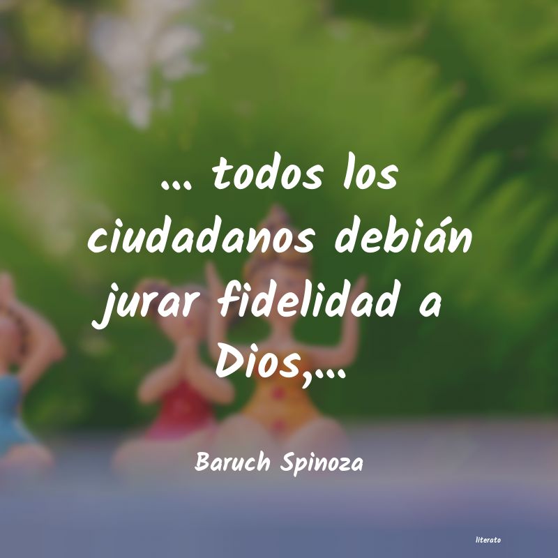 Frases de Baruch Spinoza