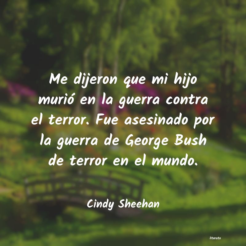 Frases de Cindy Sheehan