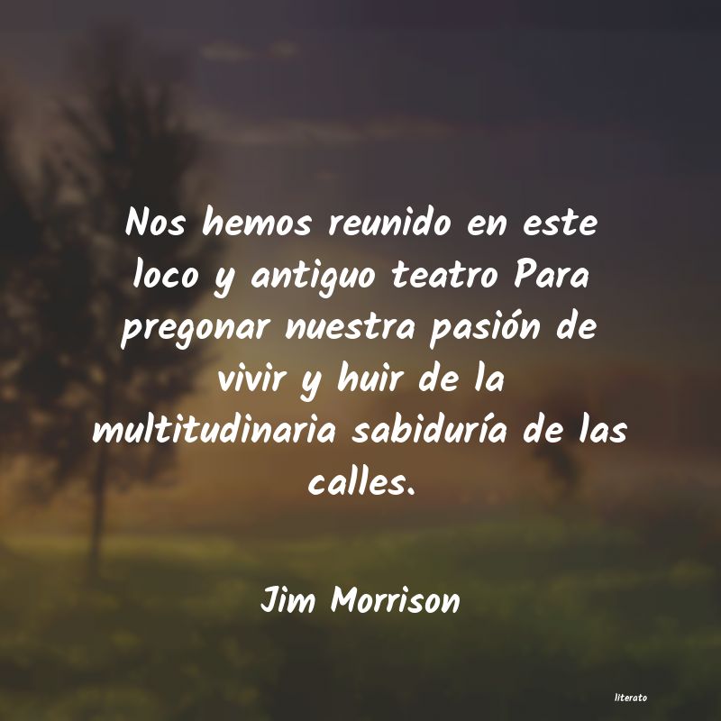 frases de Jim Morrison