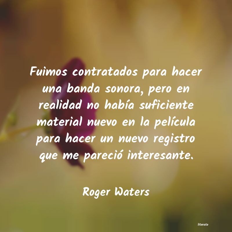Frases de Roger Waters - literato