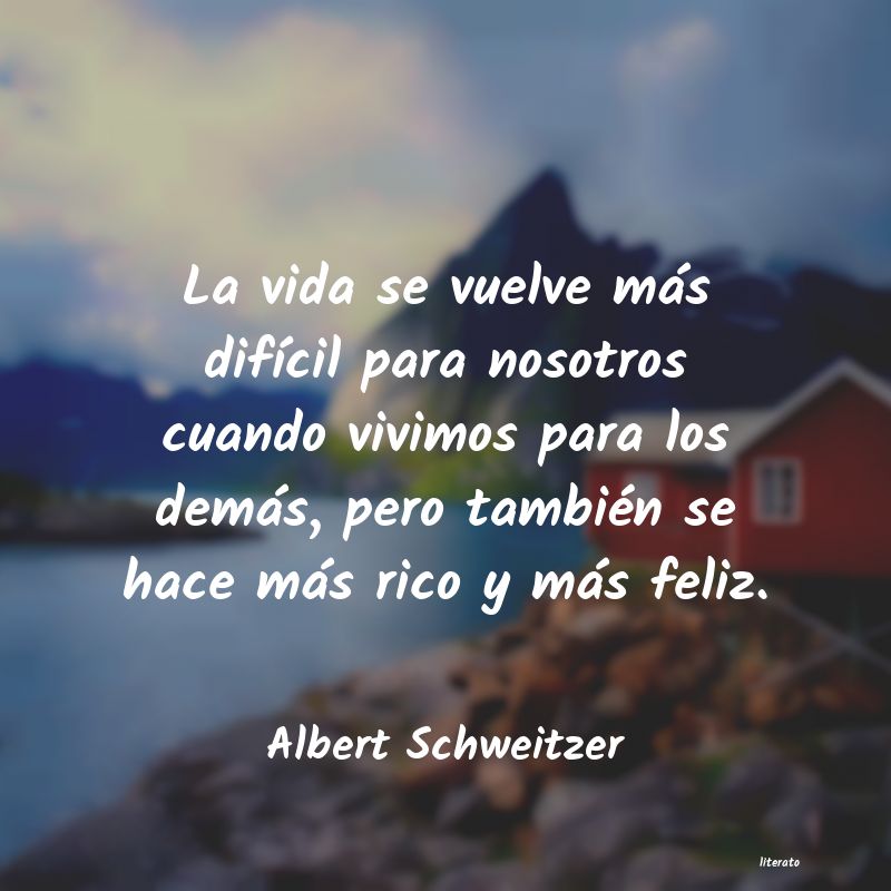 frases de Albert Schweitzer
