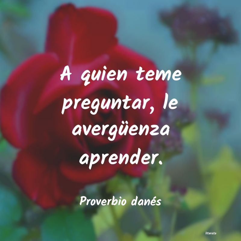 Frases de Proverbio danés